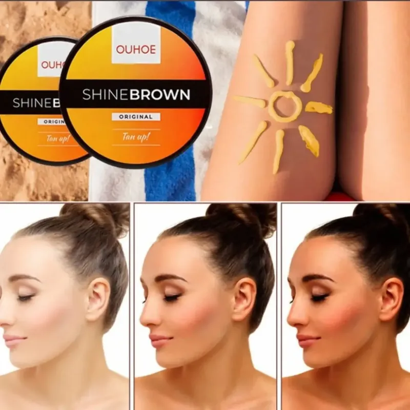 OUHOE SHINEBROWN krem wspomagający opalanie 250g Okazja