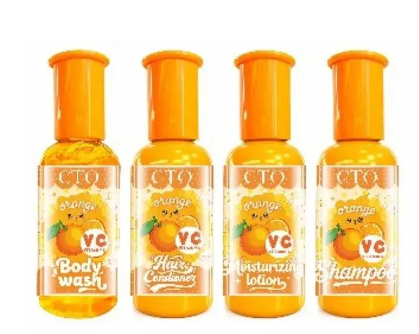 Wyjątkowa oferta Zestaw pomarańczowy 4w1 kosmetyków do ciała i włosów 100ml