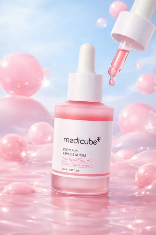 Dostępne od ręki Medicube Porn Pink Peptide Serum 30 ml rozświetlające serum z peptydami