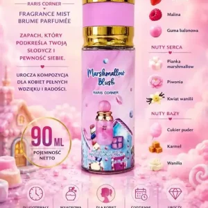Rabat Marshmallow Blush Raris Corner 90ml - słodka mgiełka zapachowa